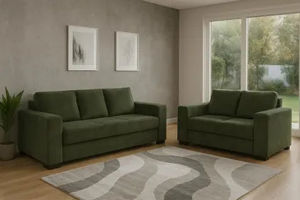 Conjunto 2 e 3 Lugares Carrara Versão Premium Tecido Veludo - Magna Estofados