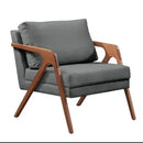 Poltrona Decorativa Mona Luxo Premium Base Em Madeira Maciça - Magna Estofados