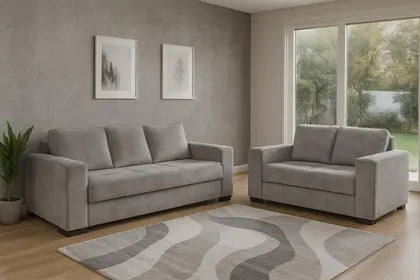 Conjunto 2 e 3 Lugares Carrara Versão Premium Tecido Veludo - Magna Estofados