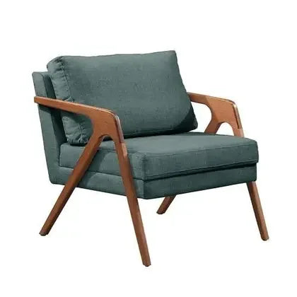 Poltrona Decorativa Mona Luxo Premium Base Em Madeira Maciça - Magna Estofados